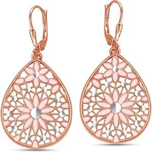 🌹Italian Lightweight Minimalist Filigree Tear Drop Earrings  🌹